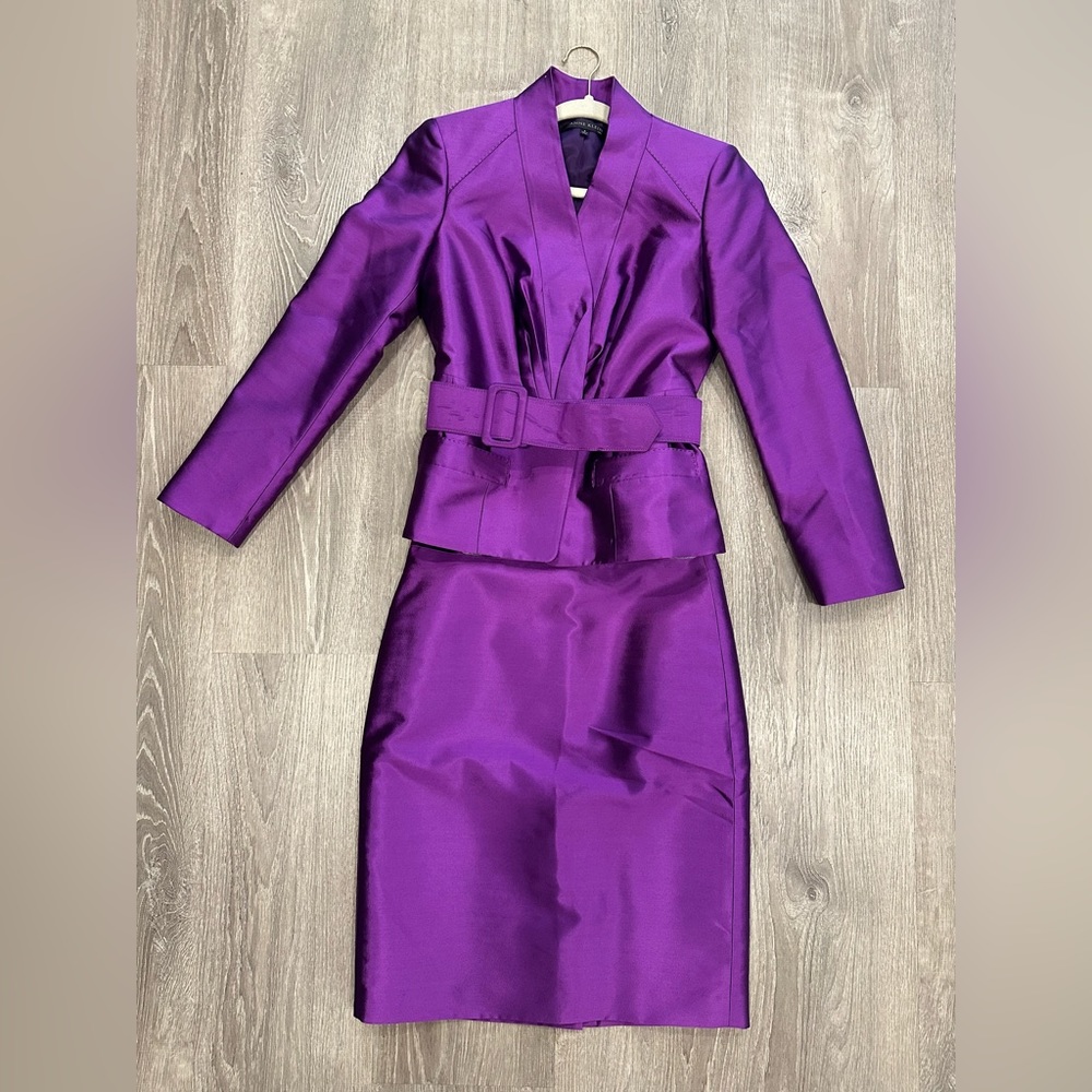 Anne Klein 2pc Suit Purple Gorgeous!! Size 6